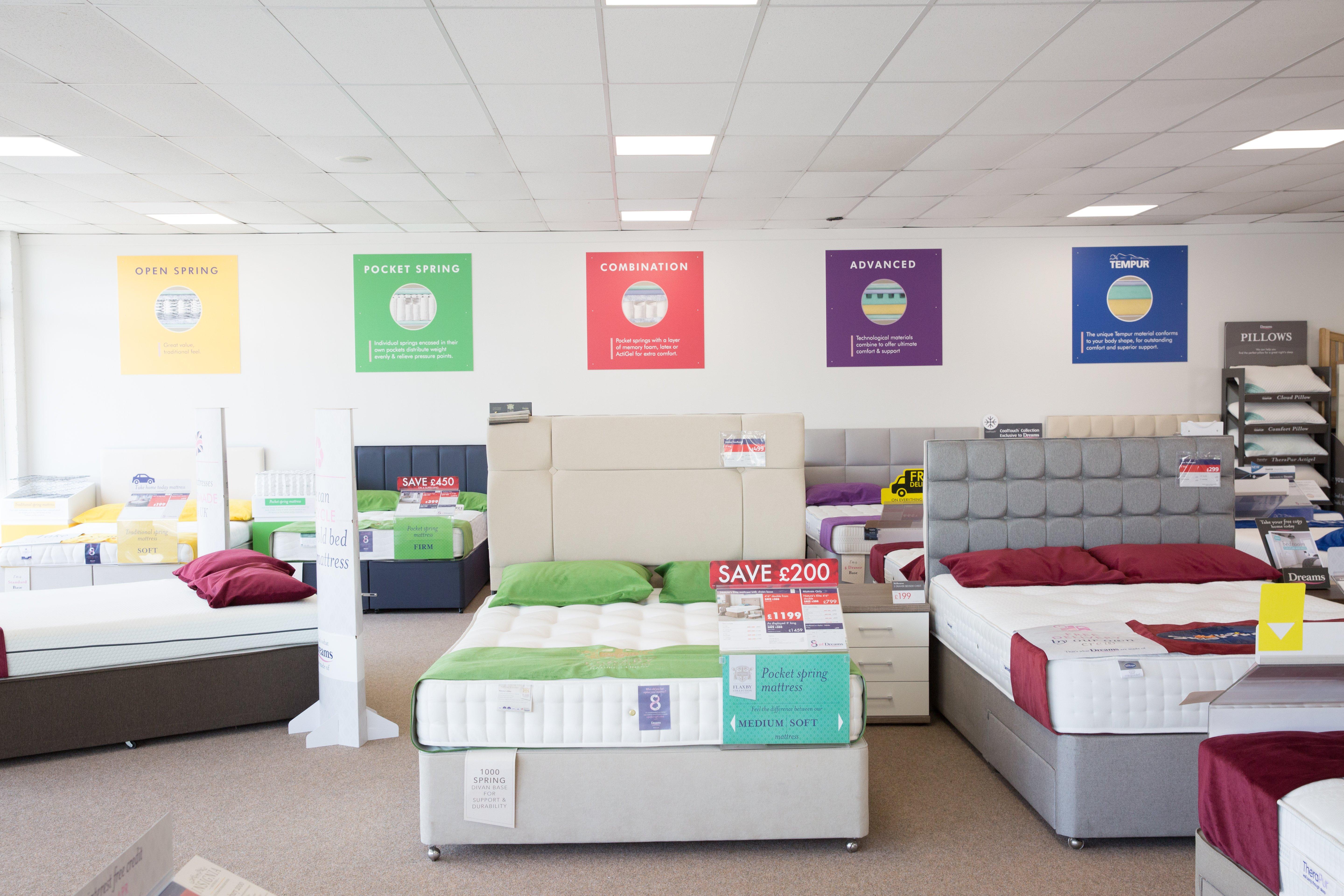 Dreams Store in Portsmouth Beds, Mattresses & Furniture Dreams