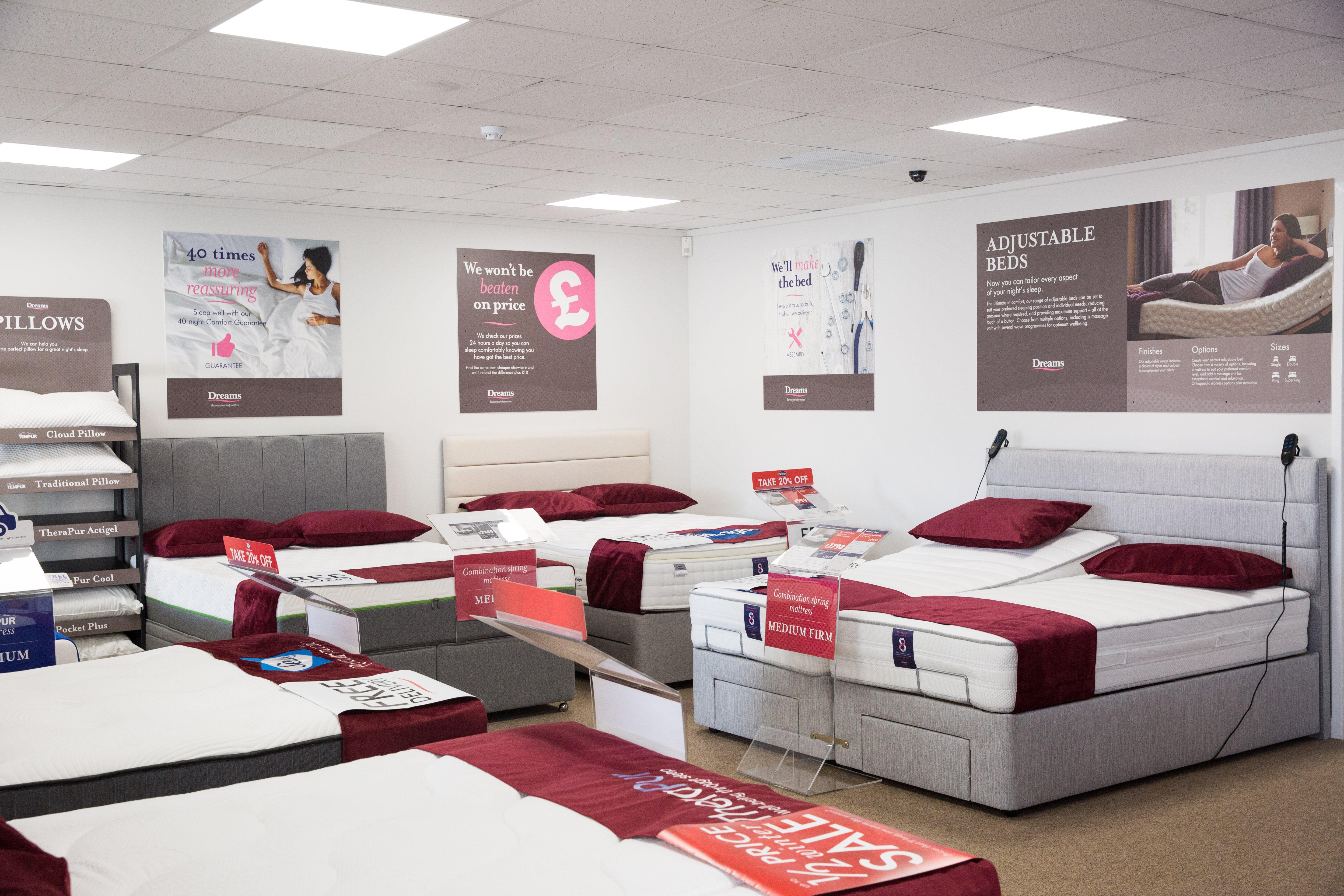 Dreams Store in Barnstaple Beds, Mattresses & Furniture Dreams