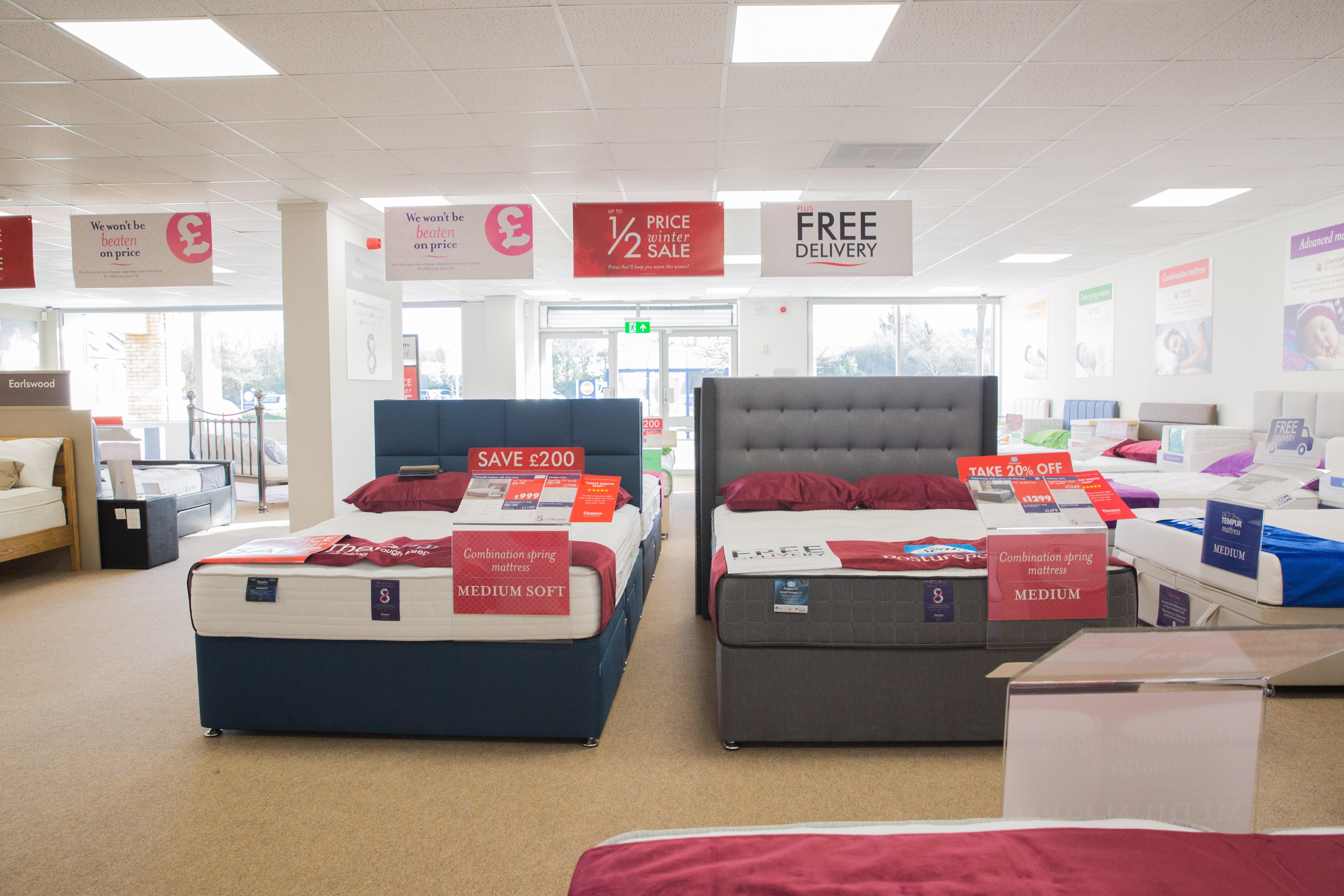 Dreams Store in Barnstaple Beds, Mattresses & Furniture Dreams