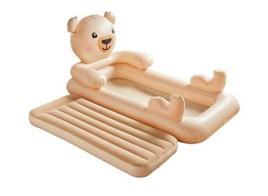 Teddy Bear KIDS CHILDREN INFLATABLE FLOCKED AIRBED Design AIR BED UK Seller 