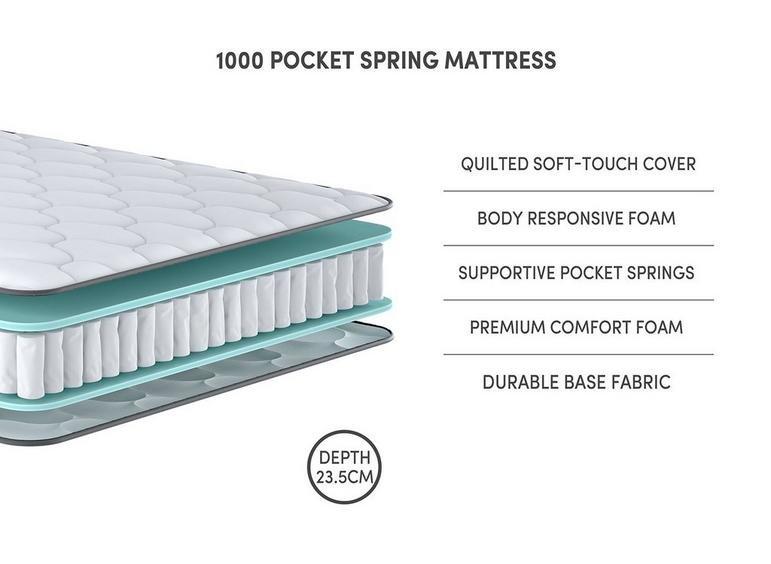 best 1000 pocket spring mattress