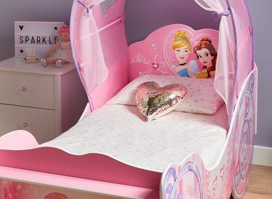 Disney Princess Carriage Toddler Bed Frame With Canopy Kids Beds Kids Dreams