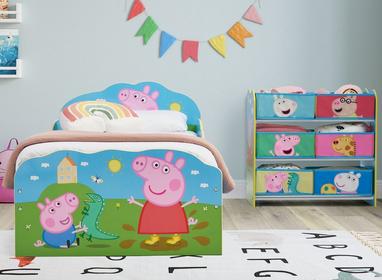 peppa pig toddler bed frame with storage dreams