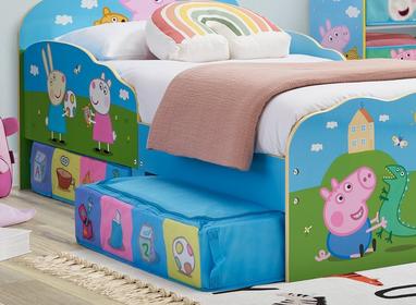 peppa pig toddler bed frame with storage dreams