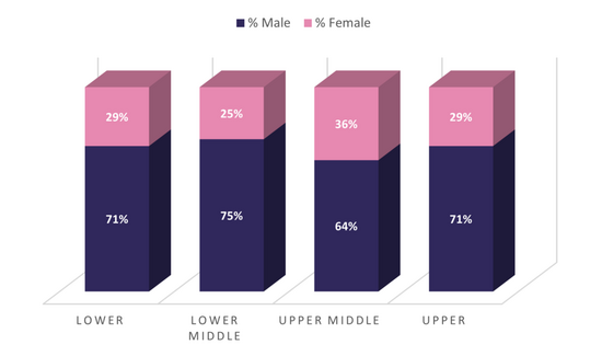 Gender of workforce