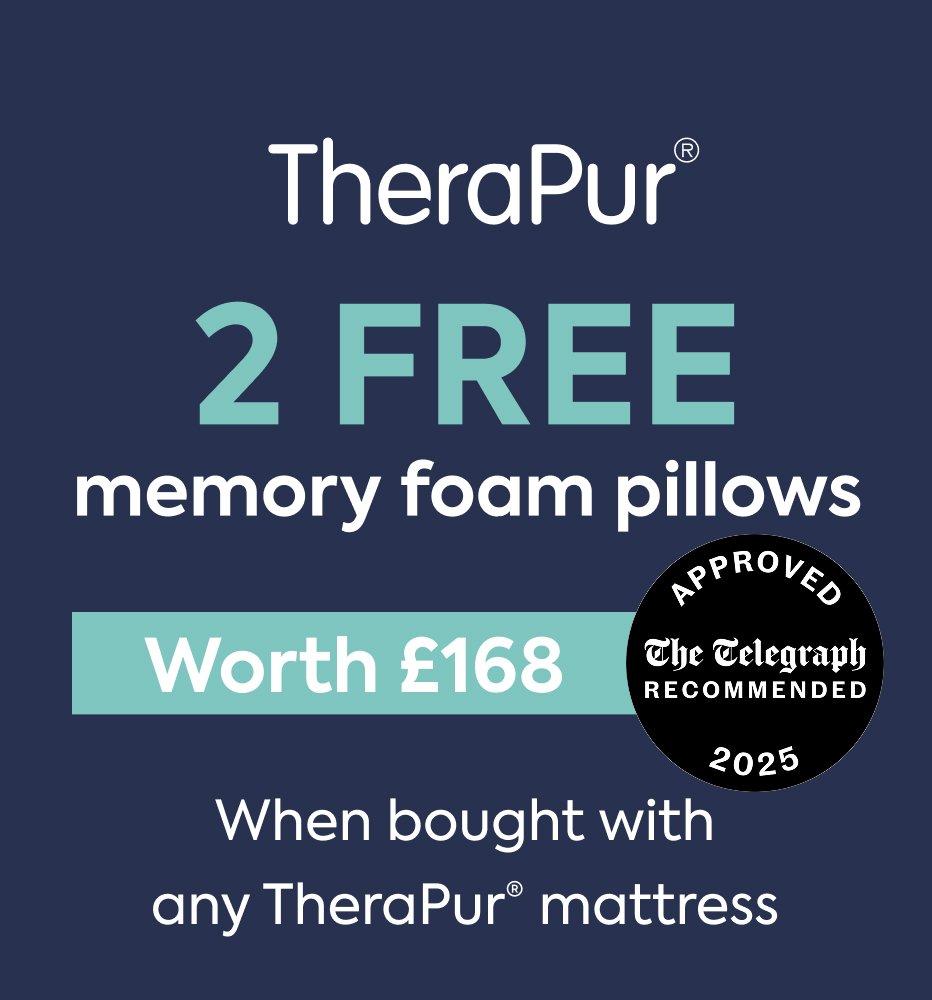 2 free TEMPUR SmartCool pillows with any smartcool mattress