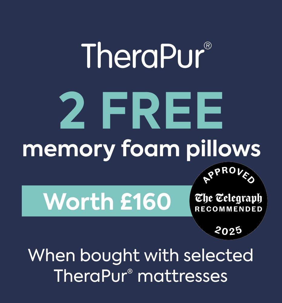 2 free TEMPUR SmartCool pillows with any smartcool mattress