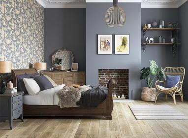 Otis Wooden Sleigh Bed Frame Wooden Beds Beds Dreams