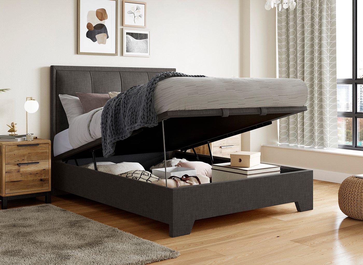 Hopkins Upholstered Ottoman Bed Frame