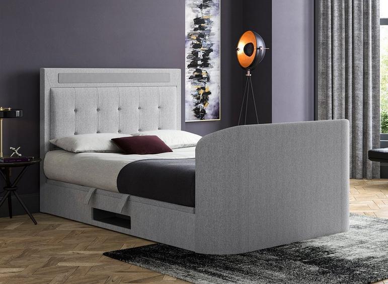 Tokyo Upholstered TV Bed Frame with Surround Sound