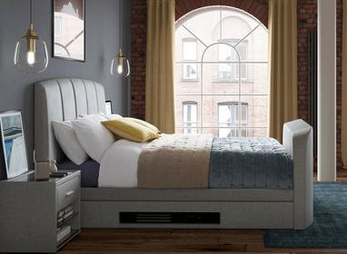 seoul upholstered tv bed frame tv tech beds beds dreams