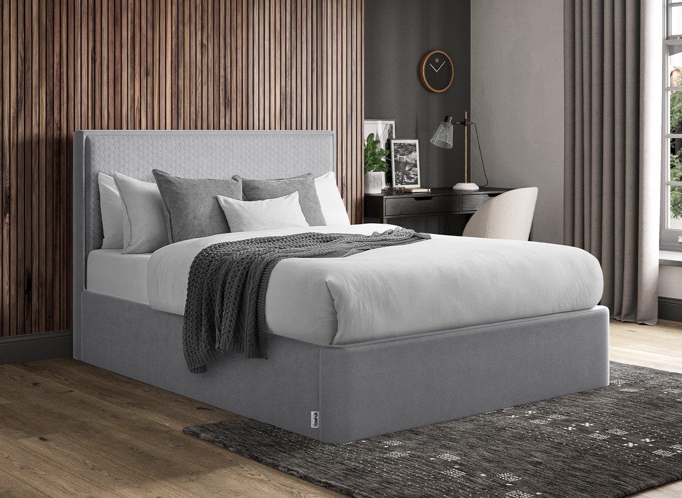 TEMPUR® Reign Velvet-Finish Bed Frame