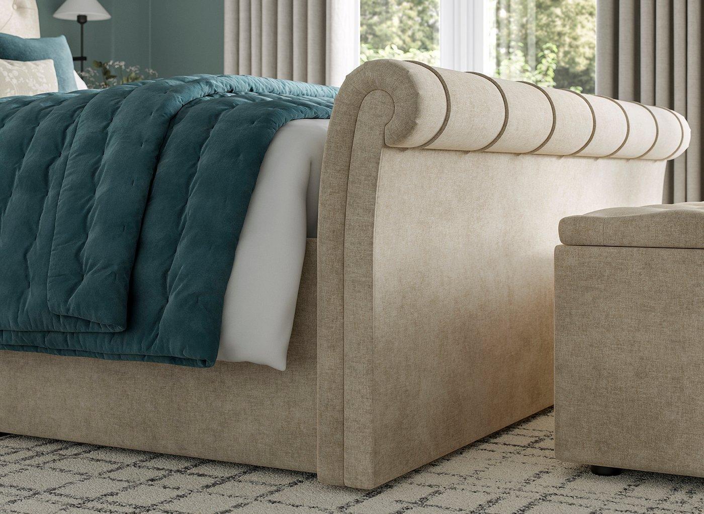 Sleigh beds