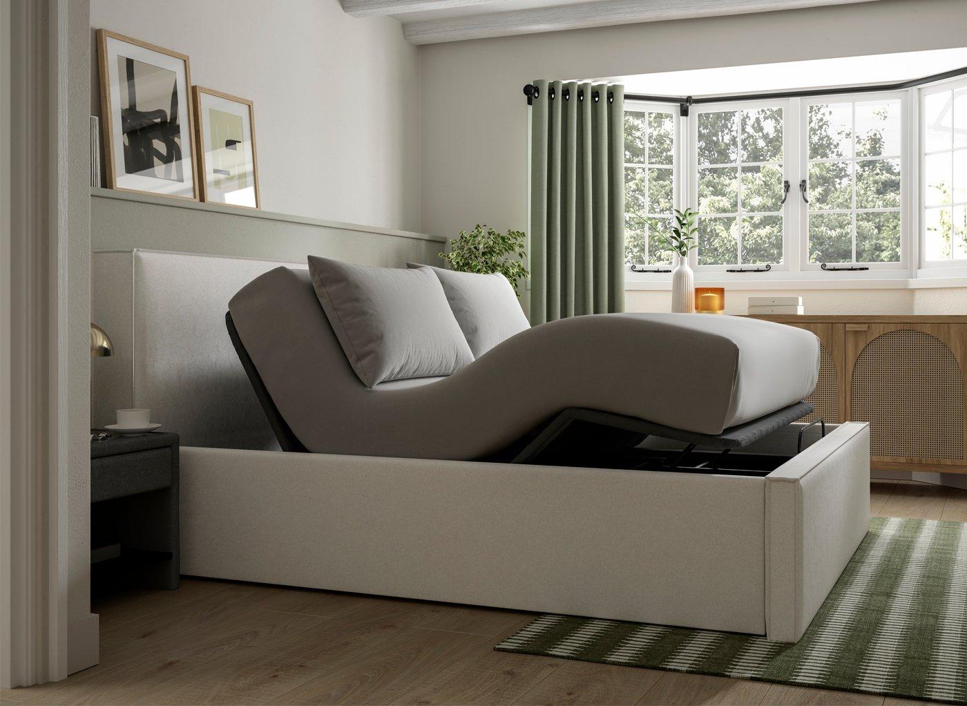 Bethany Ergomotion Adjustable Upholstered Bed Frame