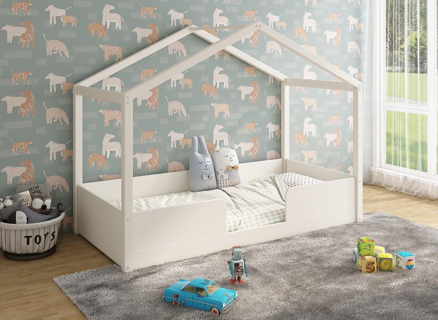 Malee Kids Wooden House Floor Bed