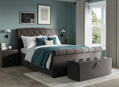 Paris upholstered bed