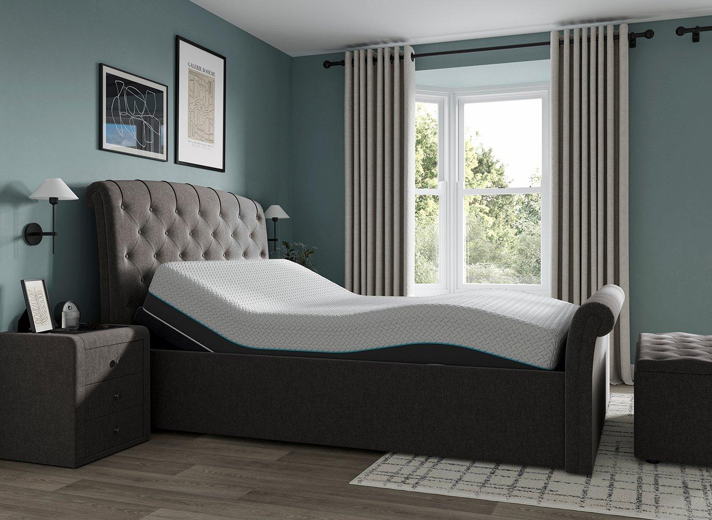 Paris Sleepmotion Adjustable Upholstered Bed Frame