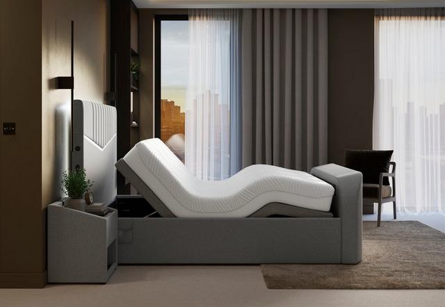 Adjustable bed.