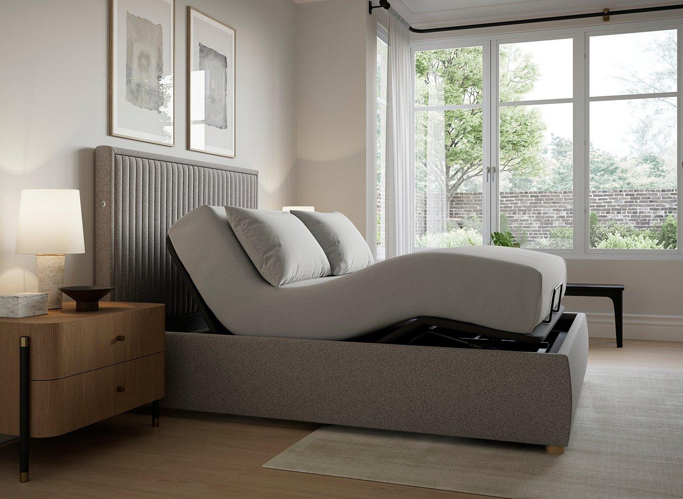 TEMPUR® Duxford Ergomotion Adjustable Upholstered Bed Frame