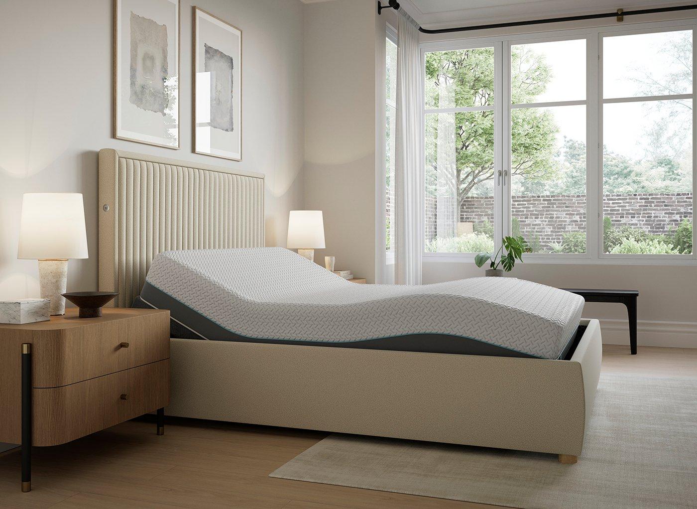 TEMPUR® Duxford Sleepmotion Adjustable Upholstered Bed Frame