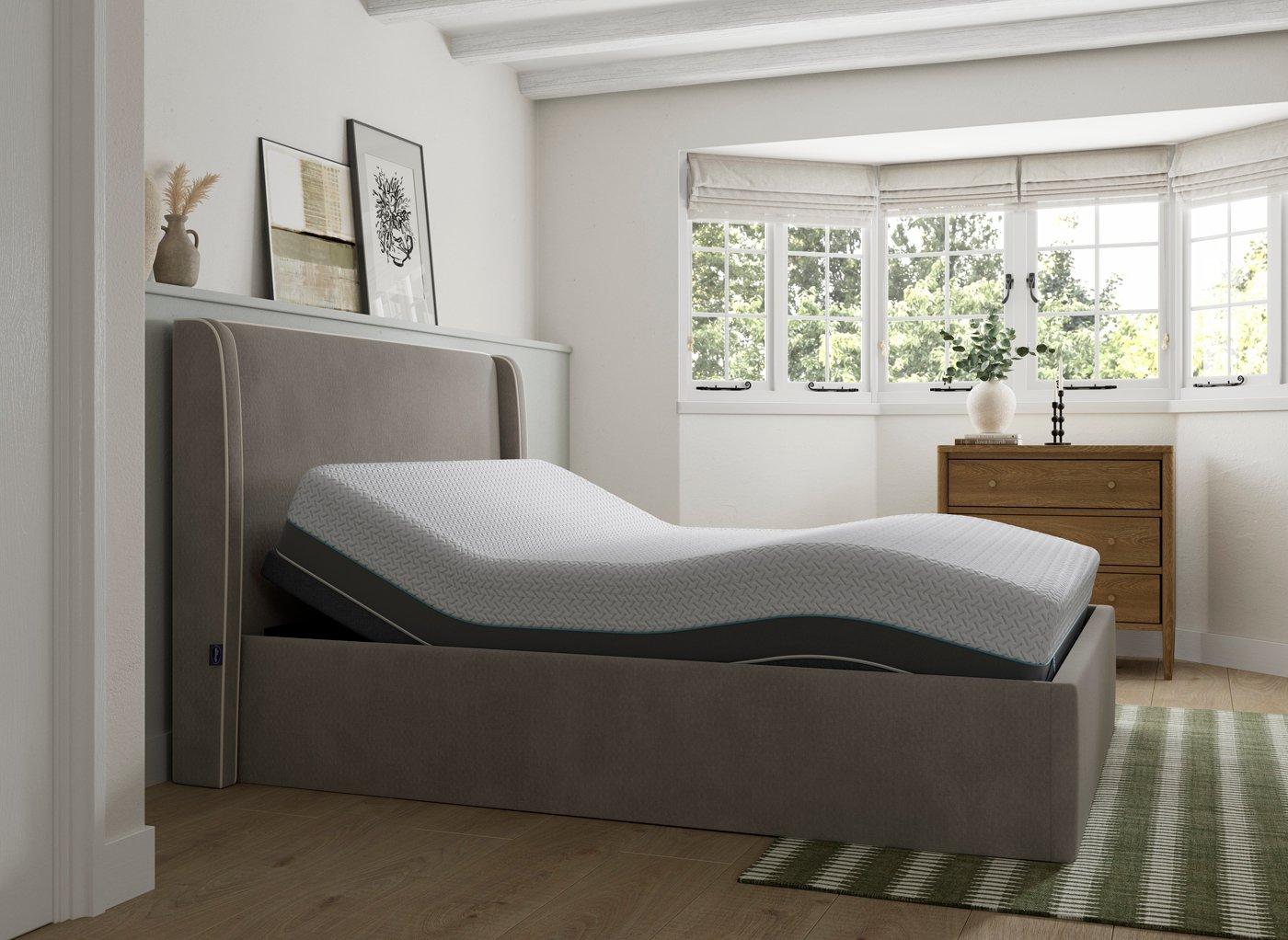 Silentnight Payton Sleepmotion Adjustable Upholstered Bed Frame