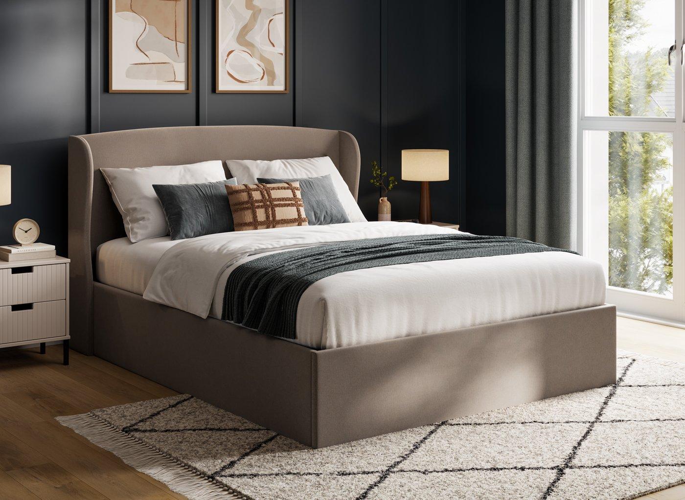Aries Upholstered Ottoman Bed Frame