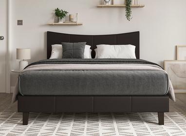 Jakarta Faux Leather Low Rise Bed Frame Upholstered Beds Beds Dreams