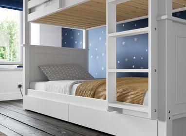 Pluto Wooden Bunk Bed Beds, Solid Wooden Bunk Beds Uk