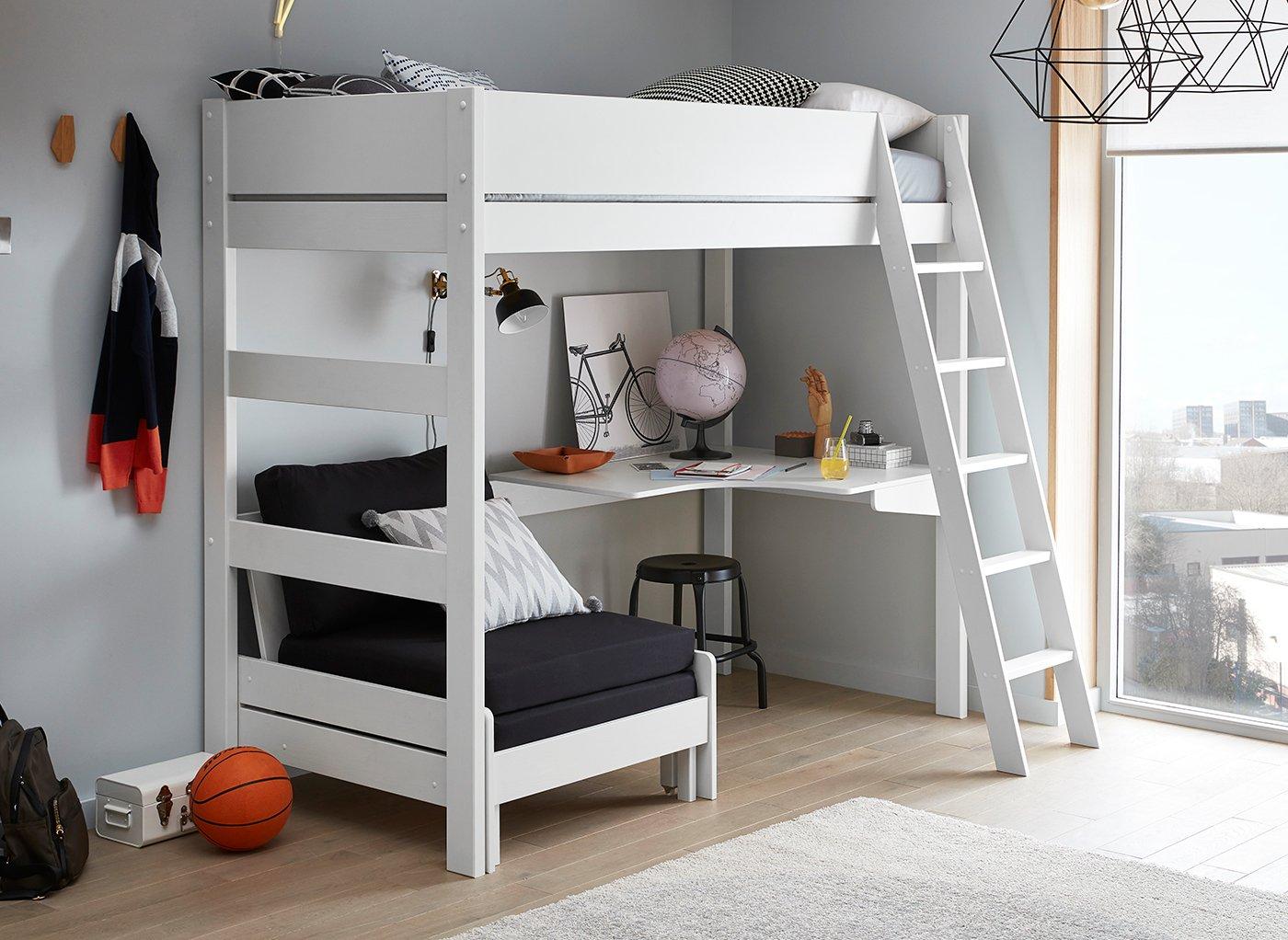 high cabin bed with desk