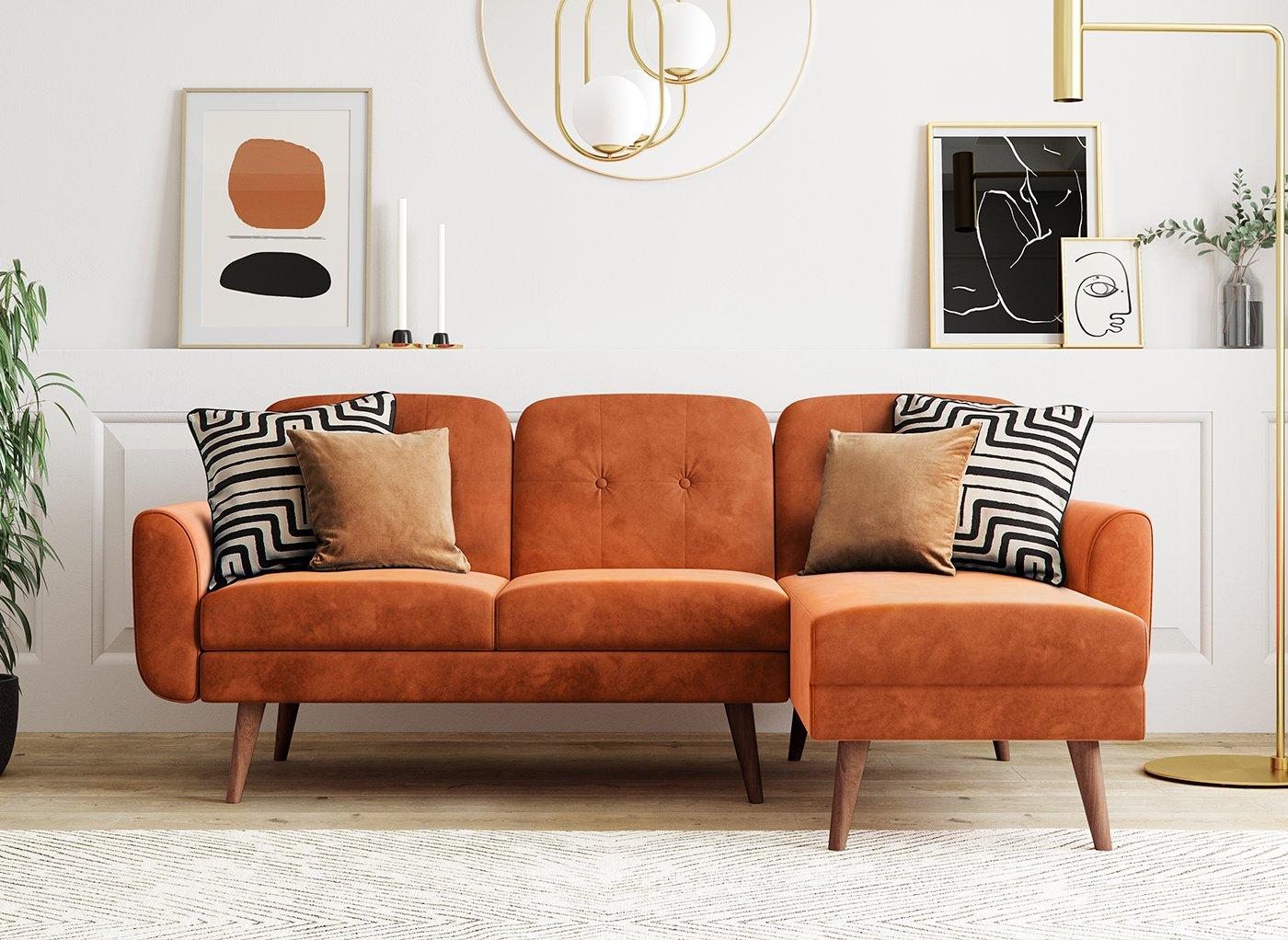 Gallway 3-Seater Corner Clic-Clac Sofa Bed