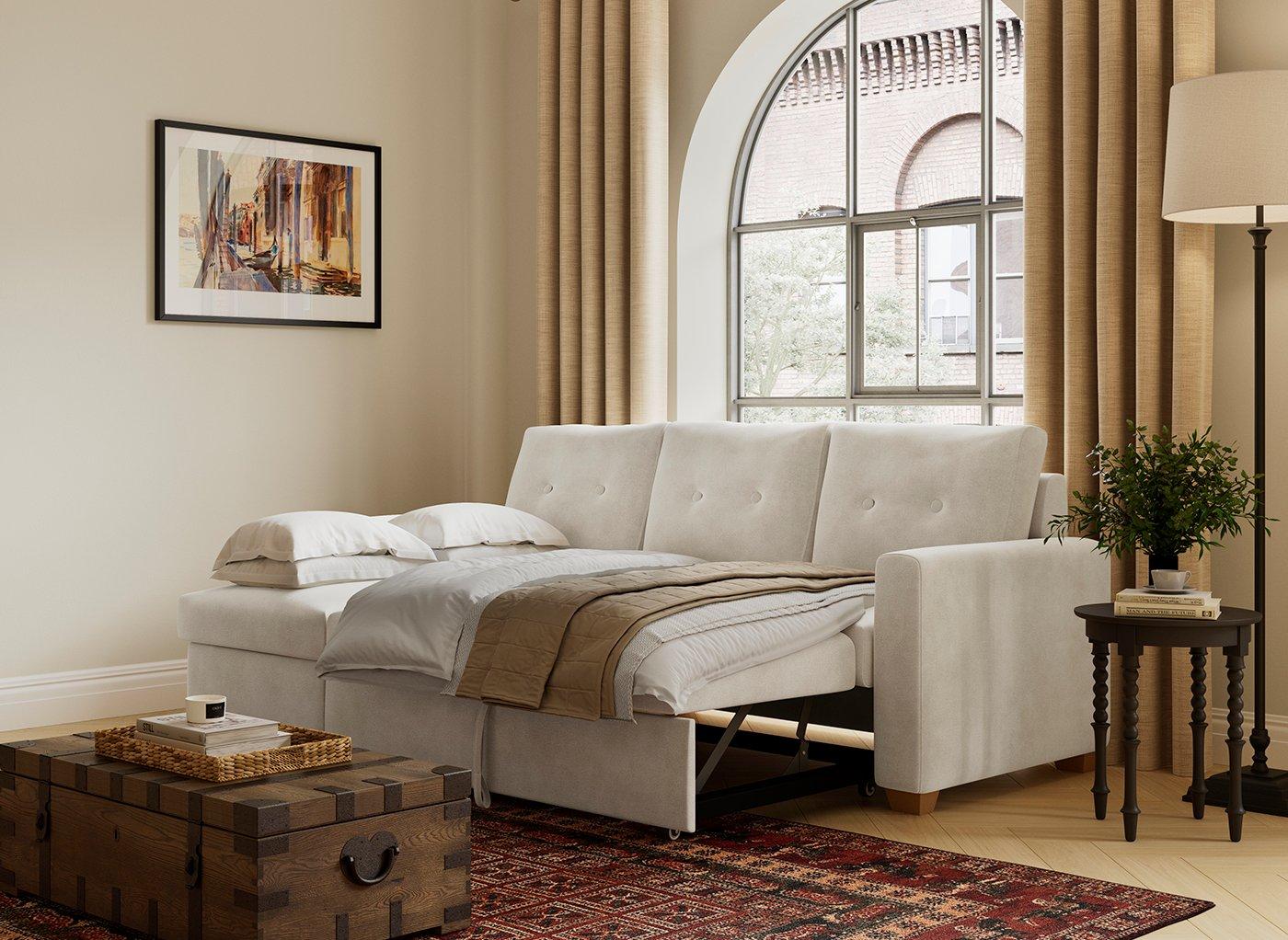 Larne 3-Seater Corner Pull-Out Sofa Bed