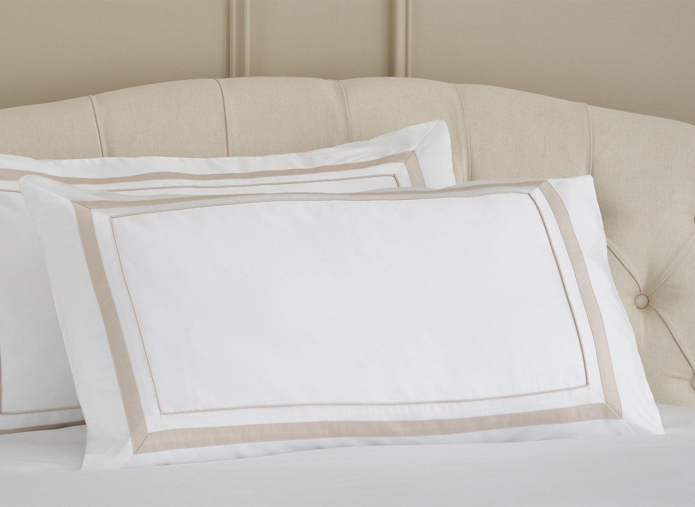 Feather & Black Langham Natural Pillowcase Pair