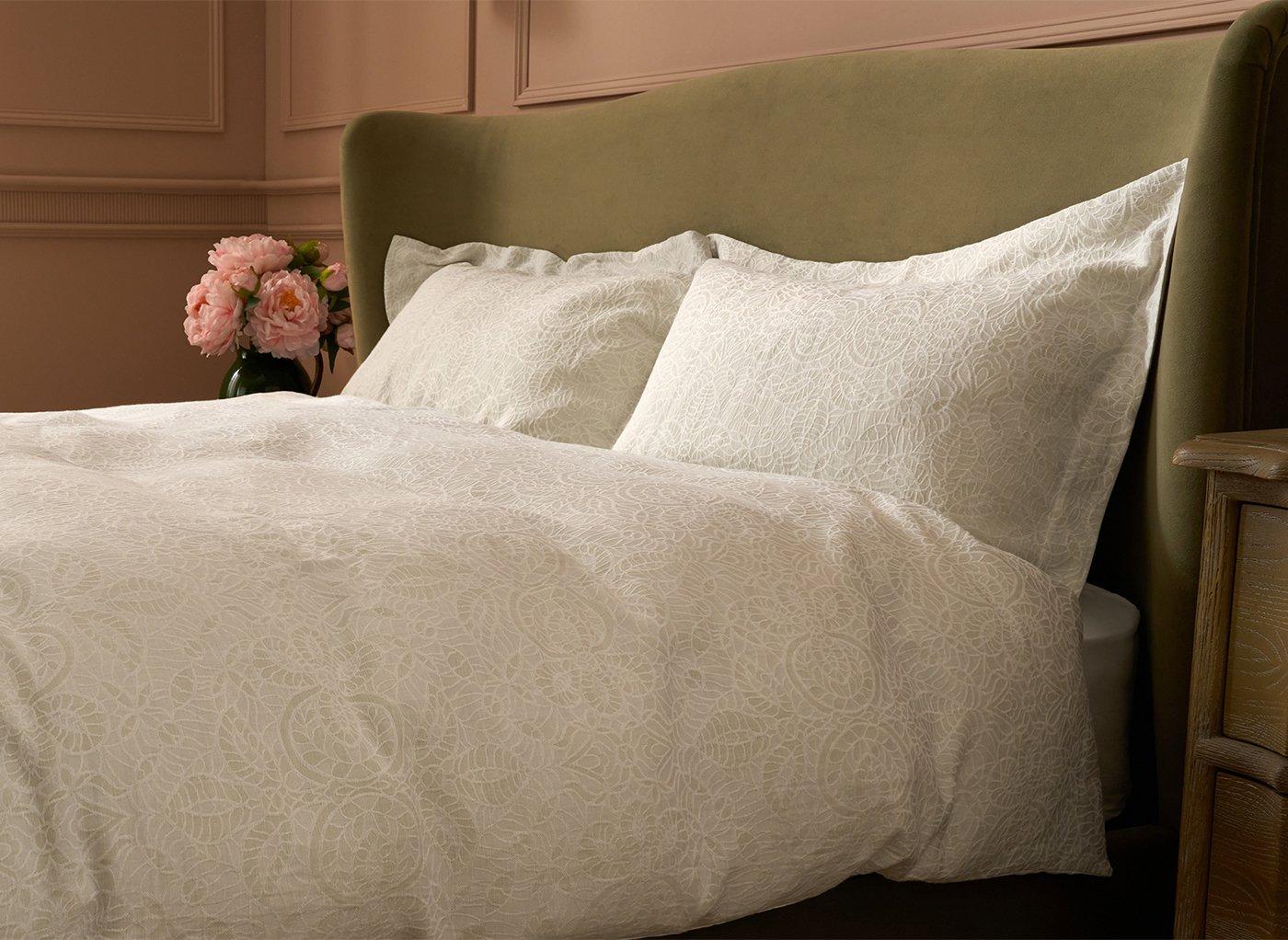 Feather & Black Elodie Natural Duvet Cover