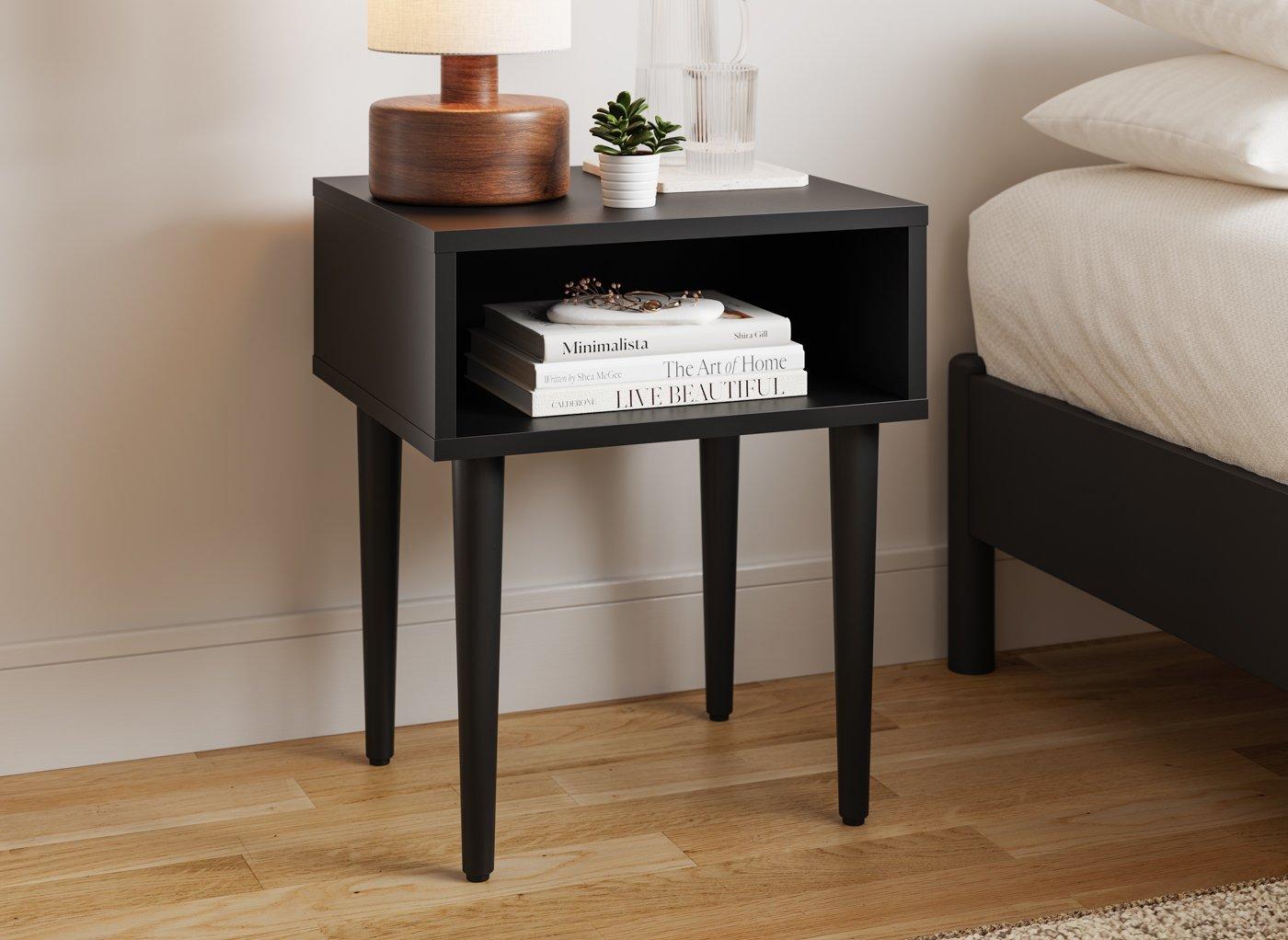 Next Day Delivery - Philomena Wooden Bedside Table