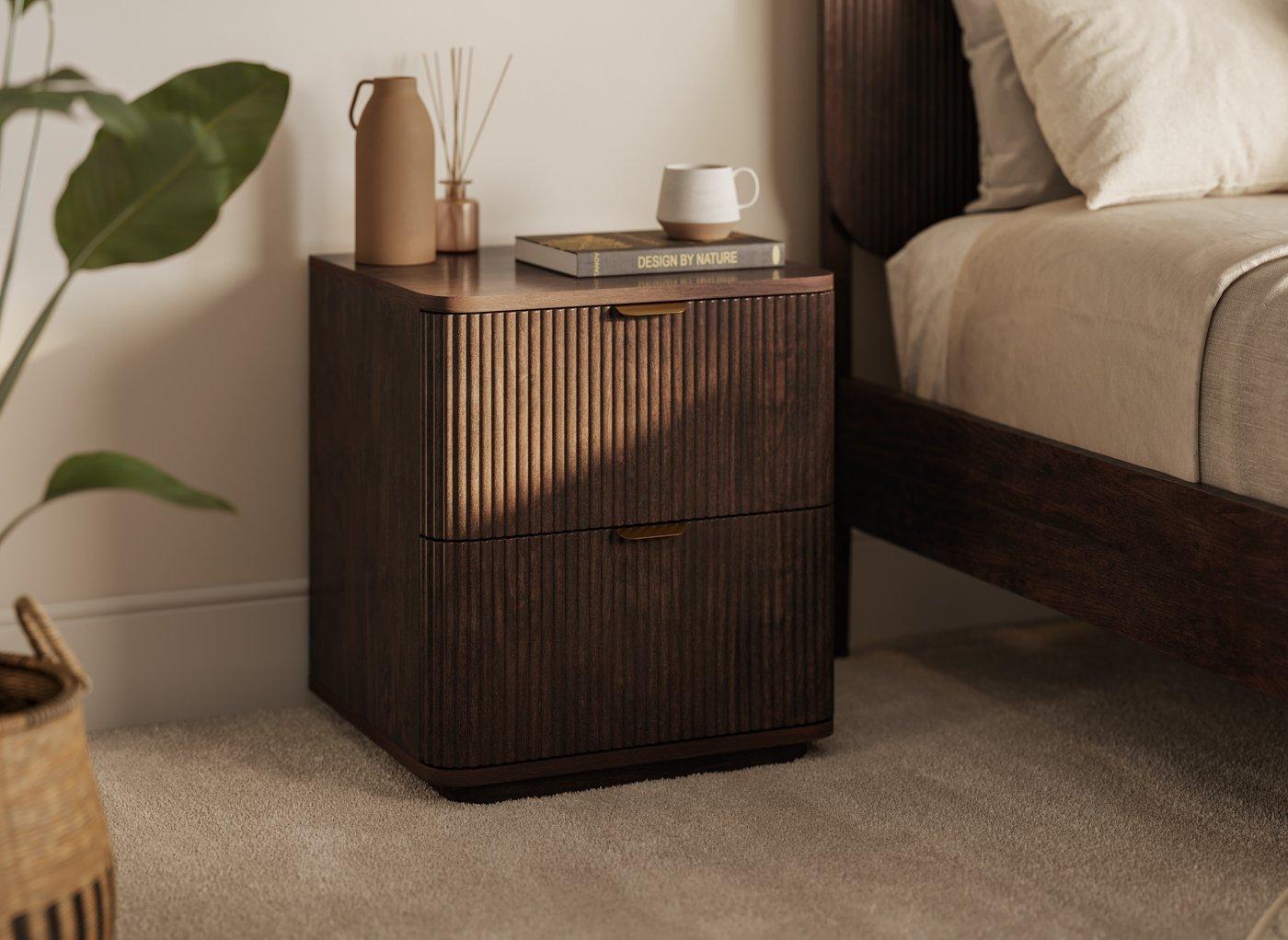 Benedict Wooden Bedside Table