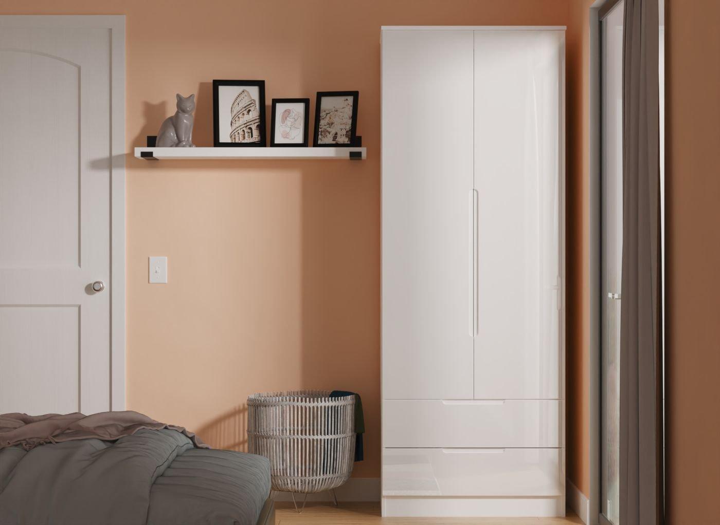 Houston 2-Door 2-Drawer Wardrobe