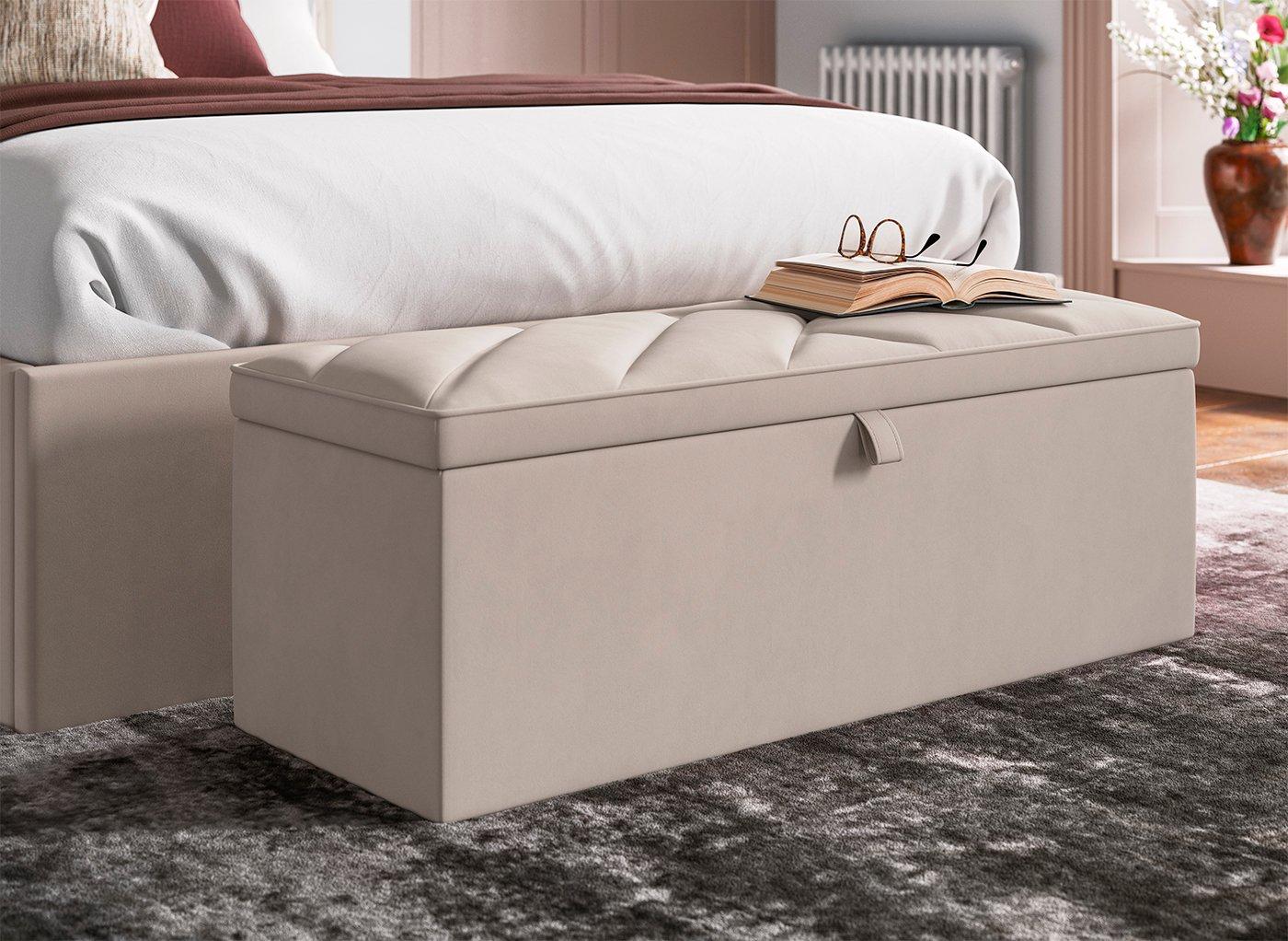 Jay Velvet-Finish Blanket Box