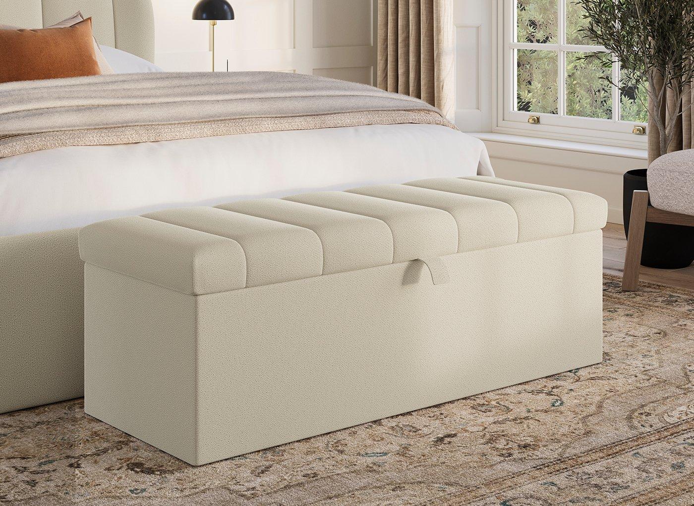 Amarilla Bouclé Blanket Box
