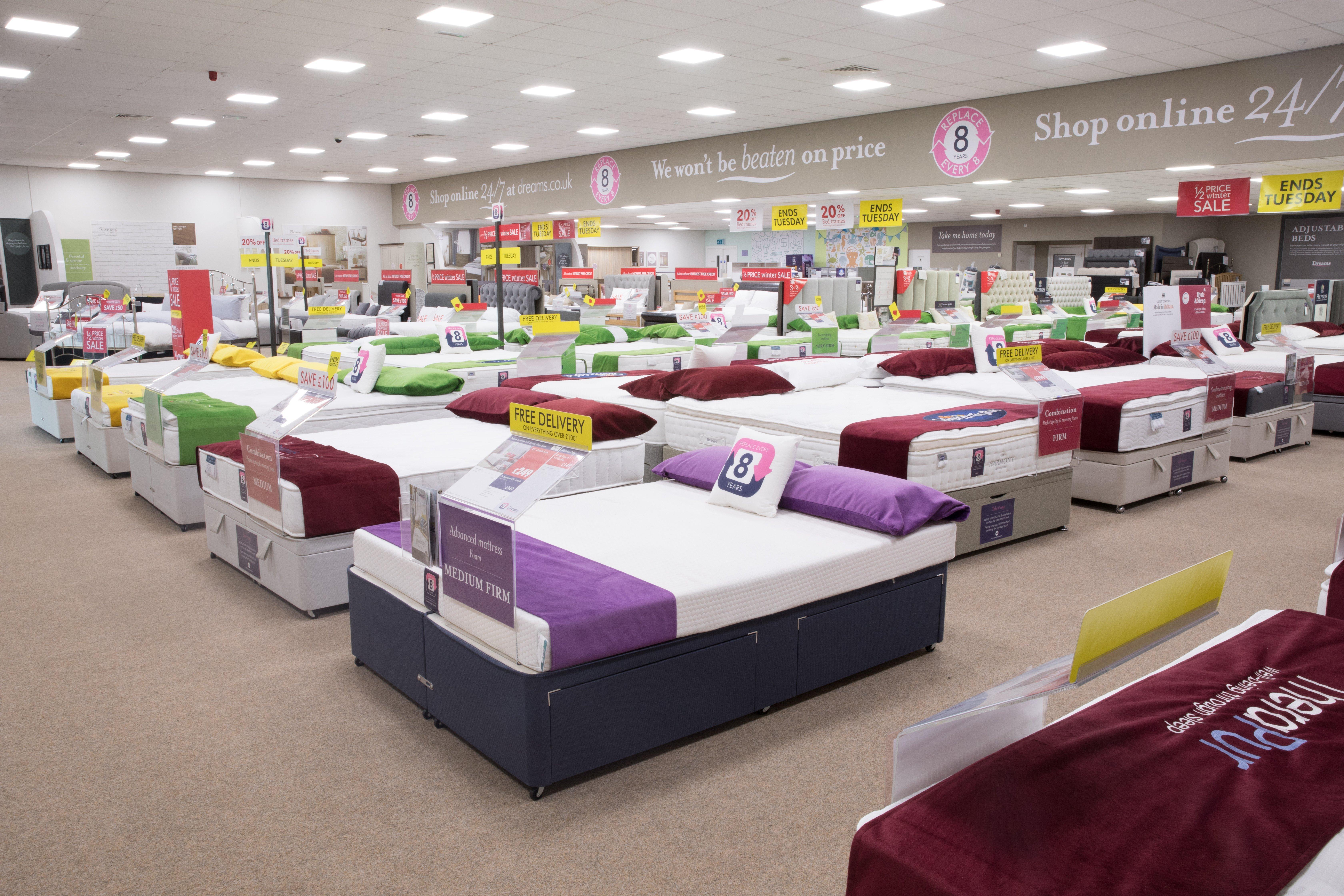 Dreams Store in Livingston Beds, Mattresses & Furniture Dreams