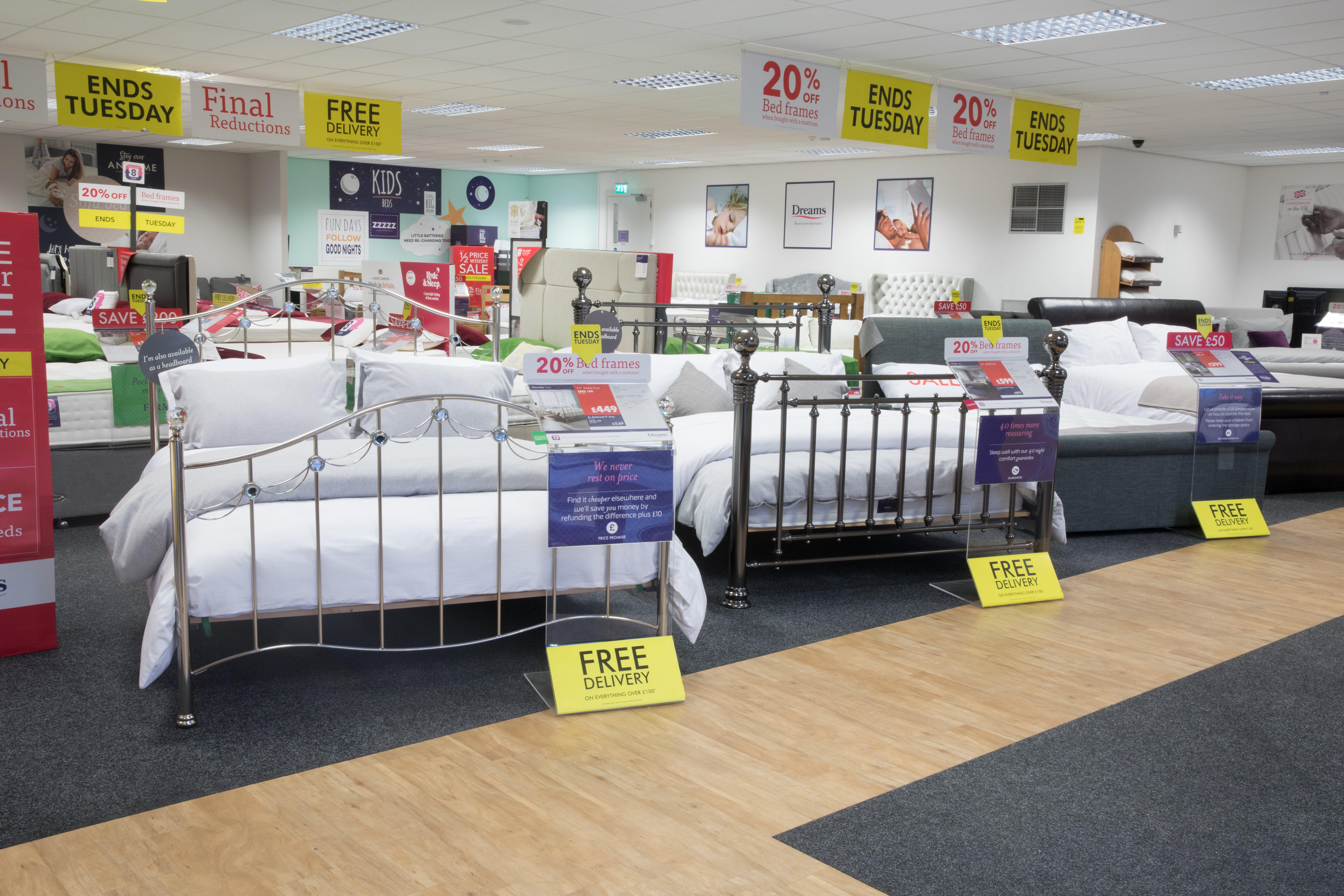 Dreams Store in Inverness Beds, Mattresses & Furniture Dreams