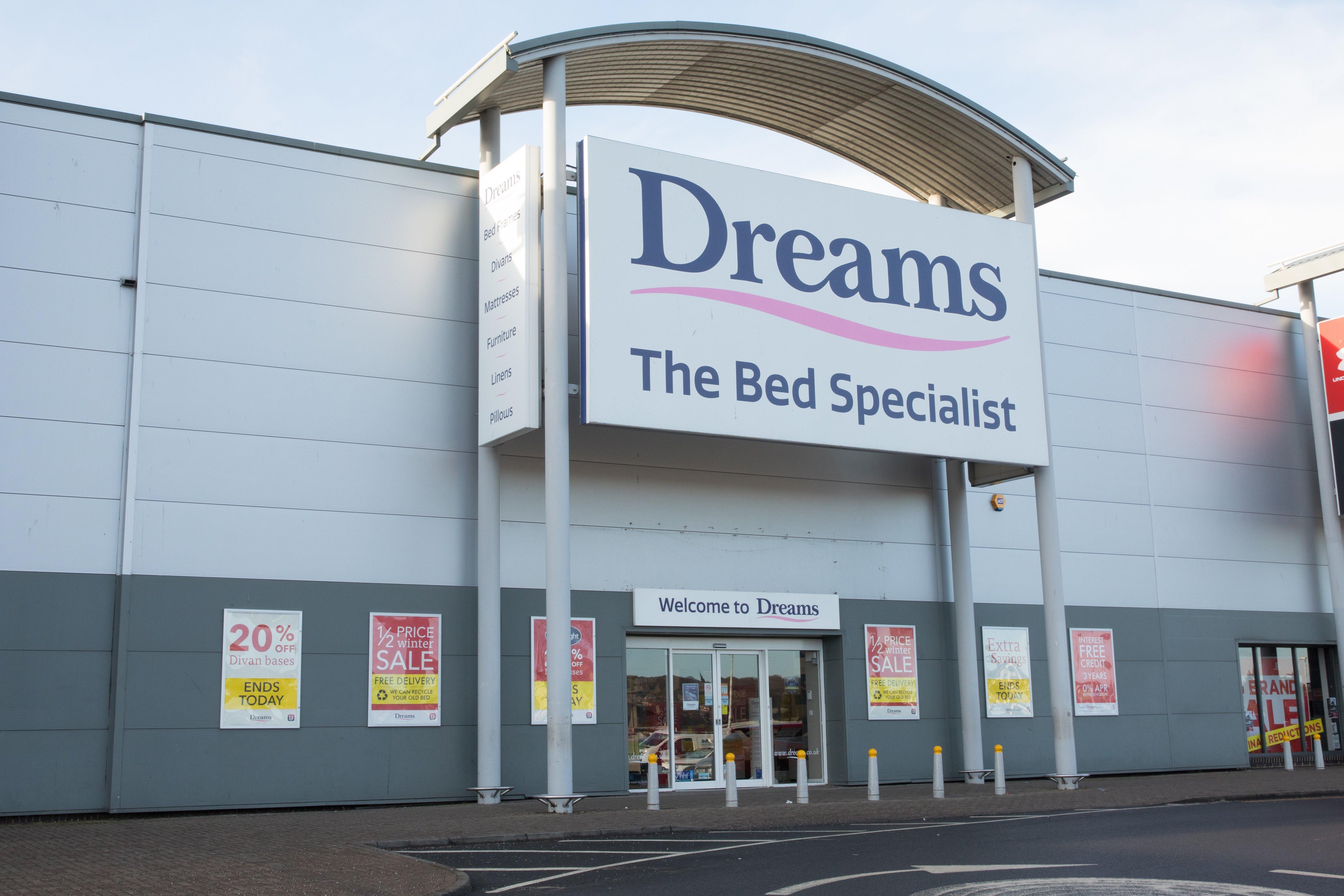 Dreams bed deals superstore