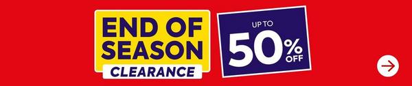 up to 50% off end of season clearance - Shop now