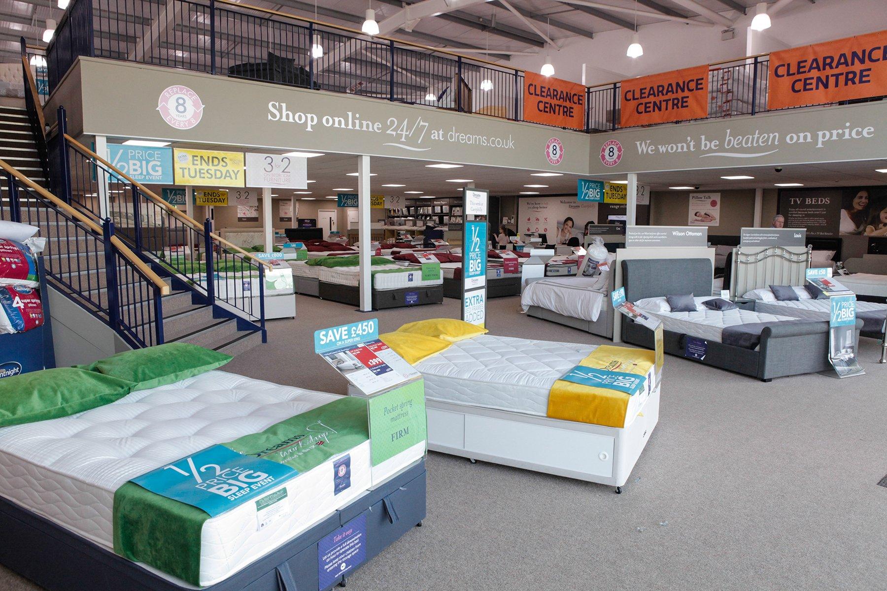 Dreams Store in Caerphilly Beds, Mattresses & Furniture Dreams