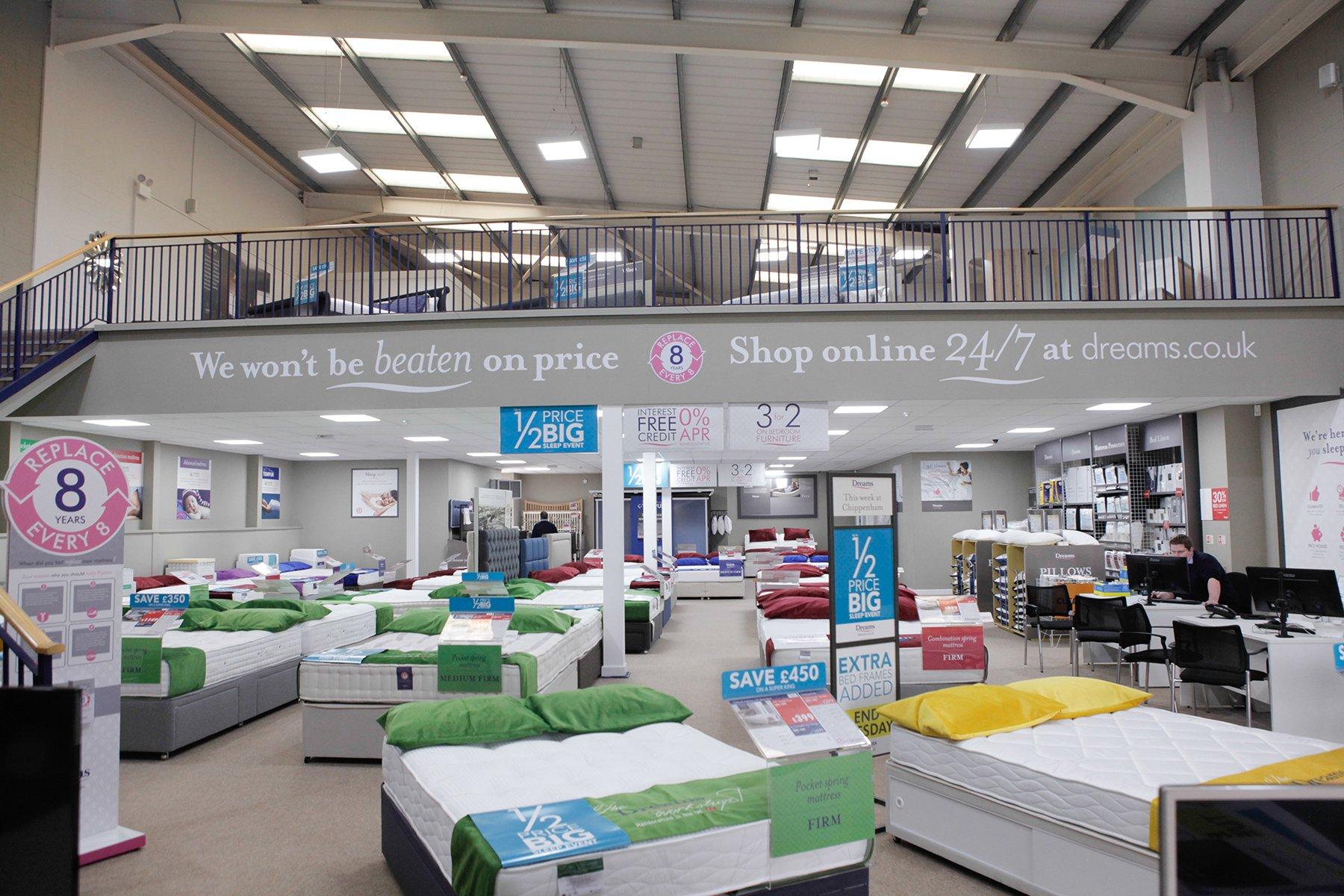 Dreams Store in Chippenham Beds, Mattresses & Furniture Dreams