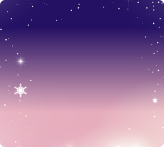 Purple to pink gradient with snowflakes as a background