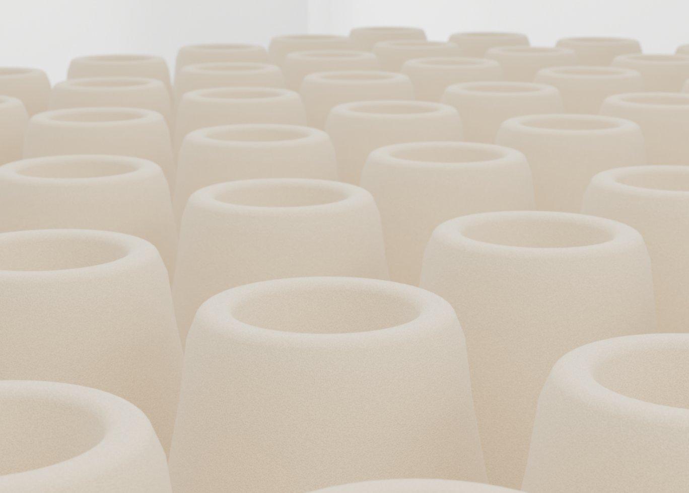 Surface view of Aurora foam pods