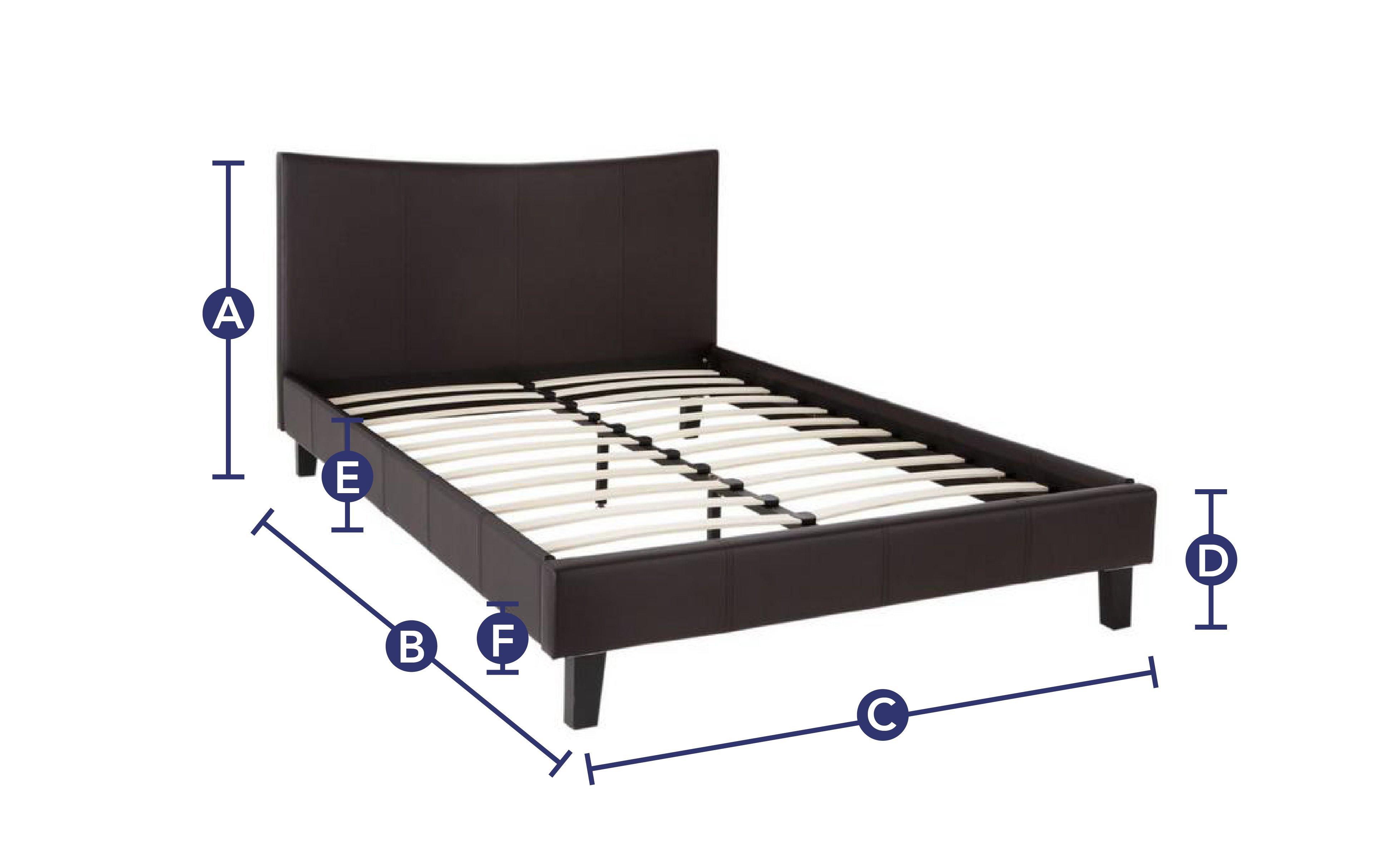 Jakarta Faux Leather Low Rise Bed Frame Upholstered Beds Beds Dreams