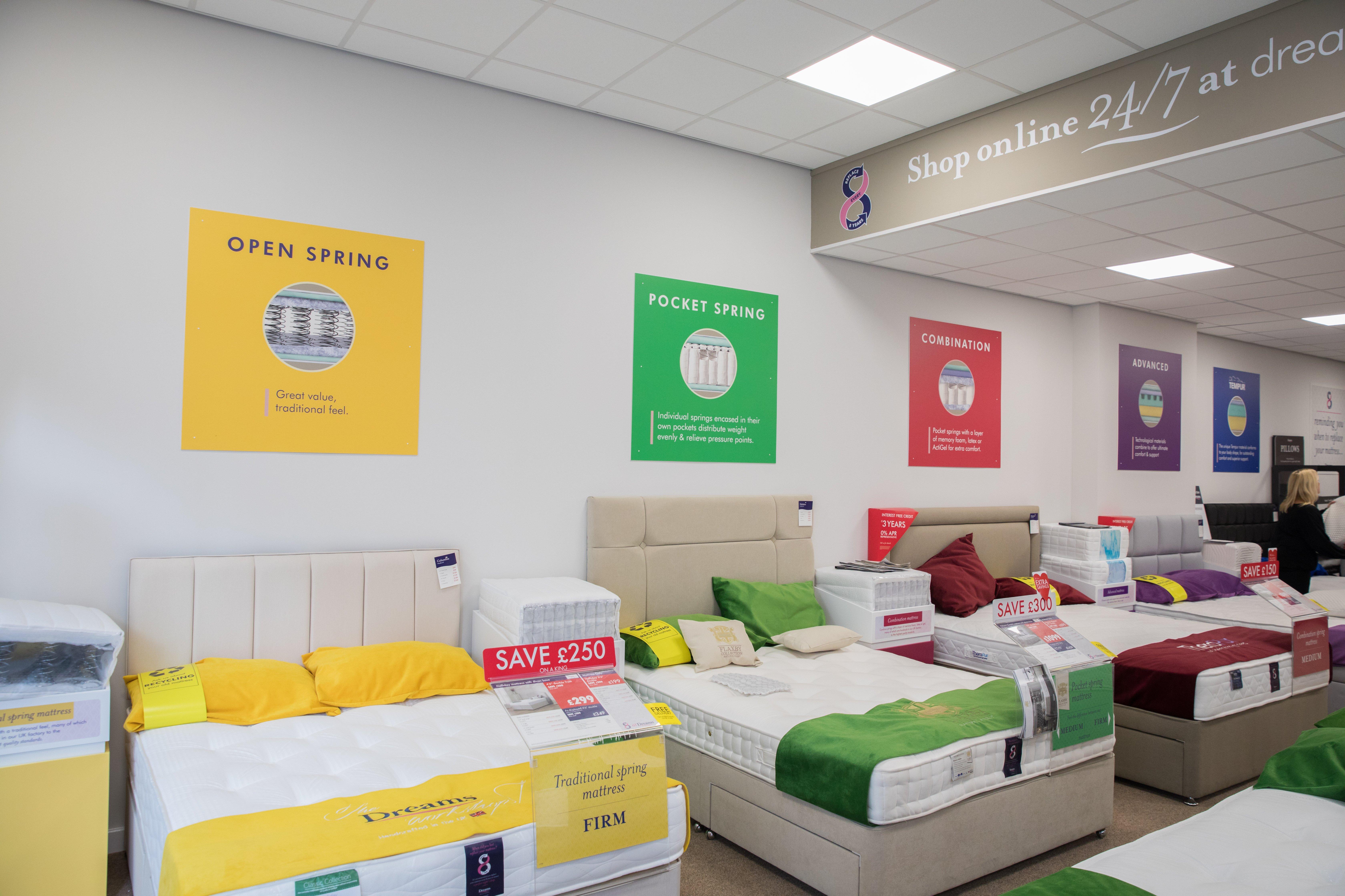 Dreams Store in Hemel Hempstead Beds, Mattresses & Furniture Dreams