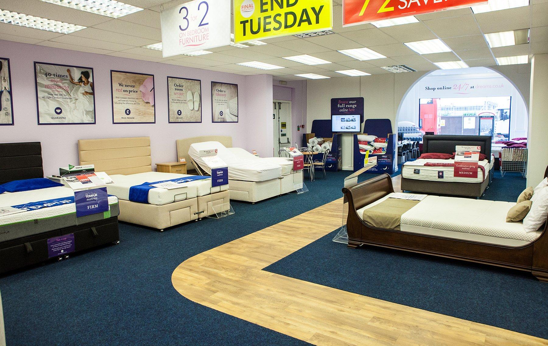 Dreams Store in Ilford Beds, Mattresses & Furniture Dreams