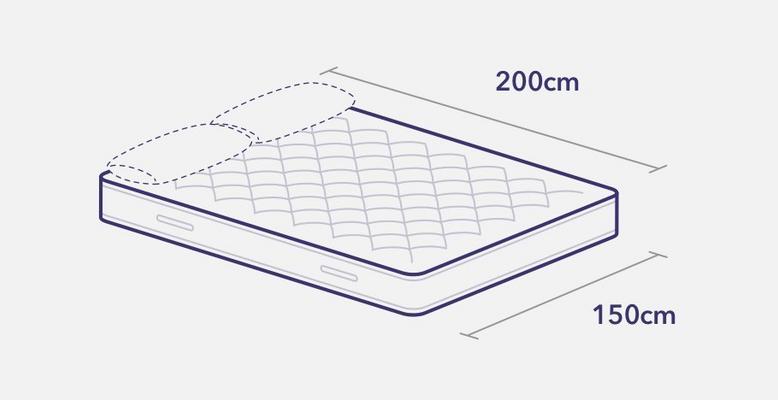 King mattress diagram